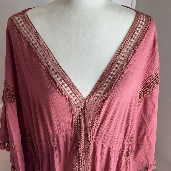 Anthropologie Michael Stars Tasseled Cover-Up Dress O/S - Picture 5 of 8